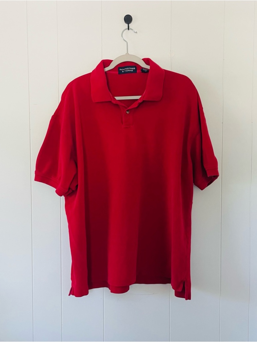 Roundtree & Yorke Red Short-Sleeve Polo